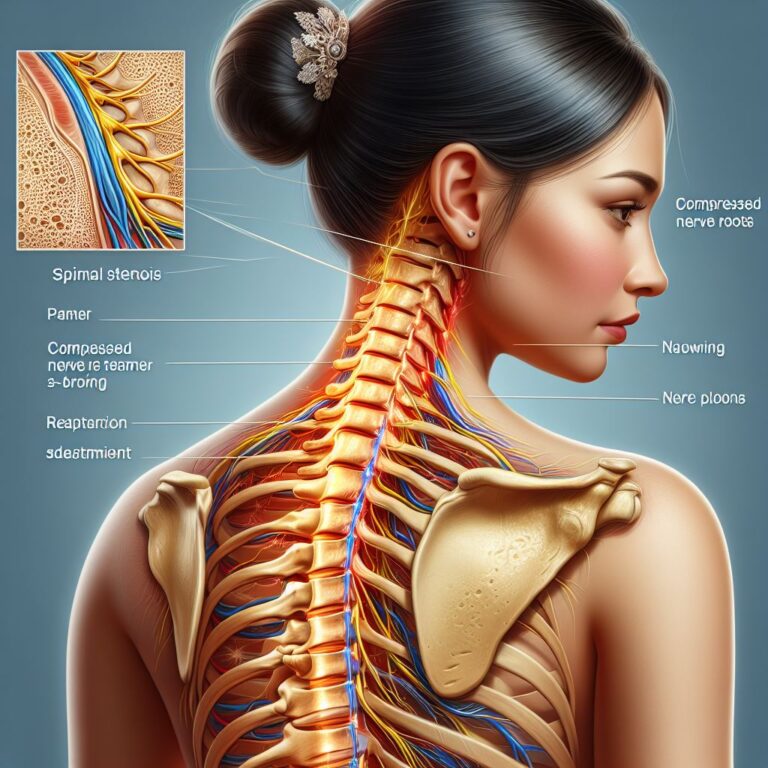 narrowing of the spinal canal and associated symptoms